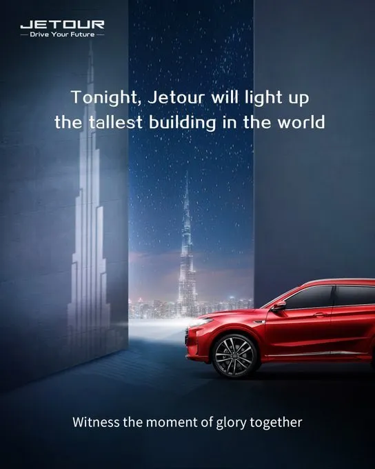 Jetour at Burj world’s tallest building